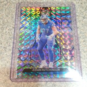 2024 Panini mosaic silver mosaic Aidan Hutchinson.